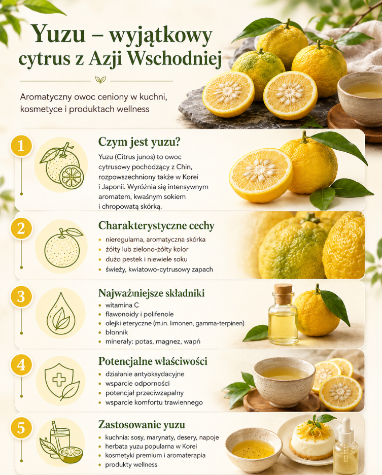 yuzu - właściwości i zastosowanie